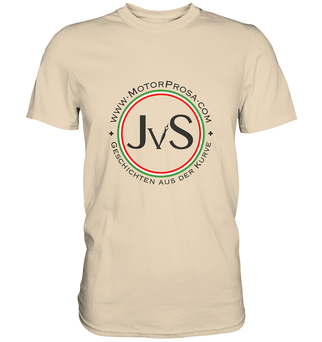 "MotorProsa" | Shirt mit großem Brust-Logo in dunklem Design