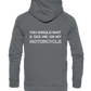 Motorrad-Hoodie _ beidseitig bedruckt. vorn: "If you think I'm sexy already", hinten "you should wait & see me on my motorcycle.", grau
