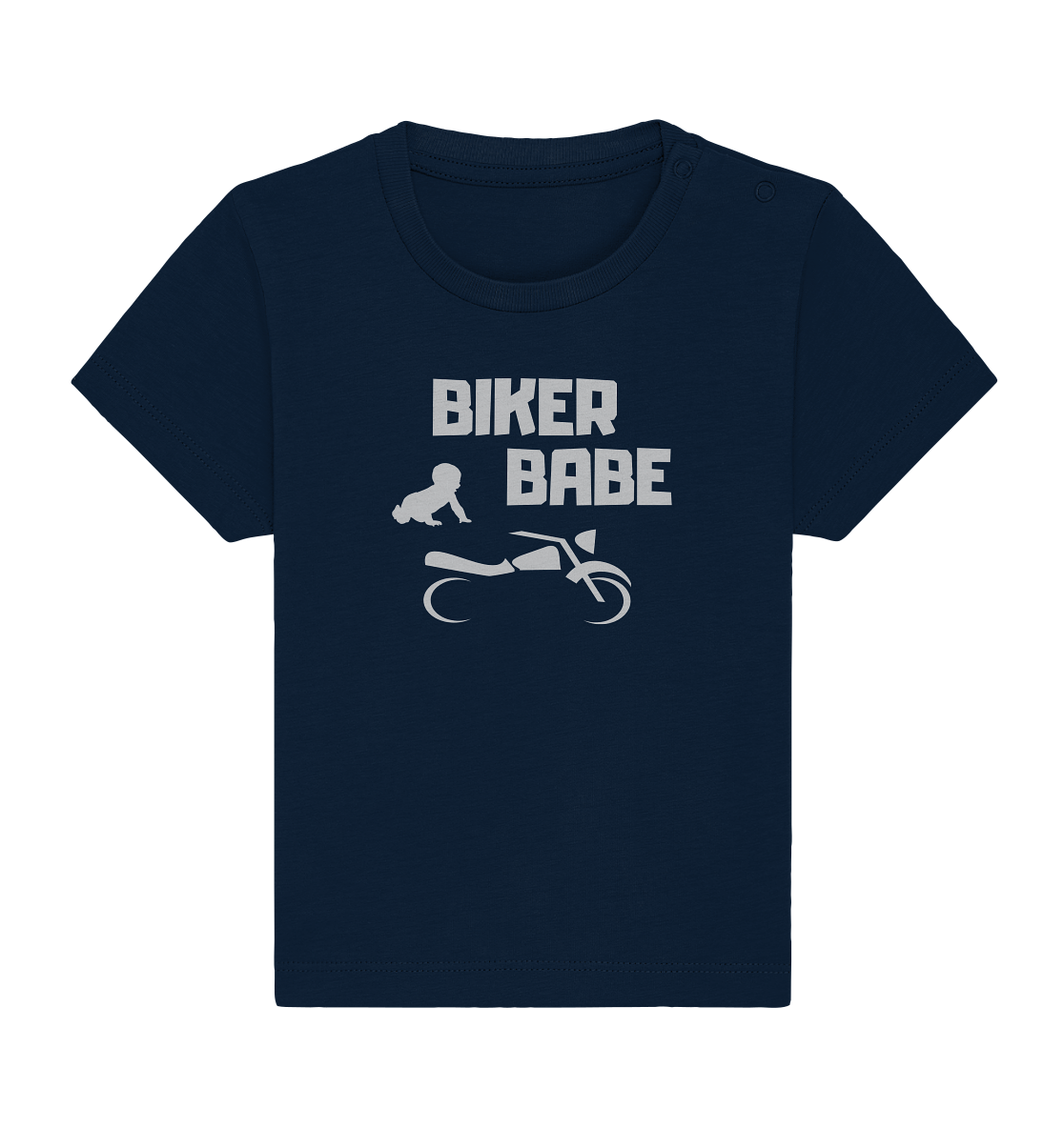 T-Shirt, Kinder, Kids, Motorrad, motorcycle, motorbike, Baby-Shirt, bedruckt, print "Biker Babe", Junge, boy, blau, blue
